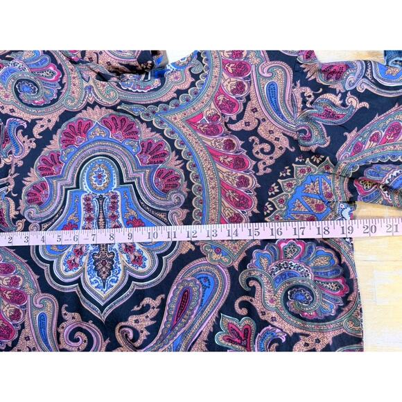 Vtg Lee Winter 2pc Set Separates Sz 8 Dark Paisley Heritage Classic Preppy Brit - Picture 7 of 16